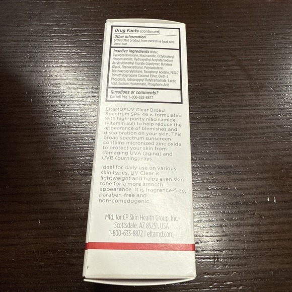 ELTA MD UV Clear Broad-Spectrum SPF 46 FACIAL SUNSCREEN 1.7‎ oz,  New exp 6/2026 - Picture 4 of 7